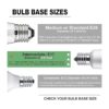 Bombilla LED E17 de base intermedia 6 W equivalente a 60