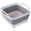 Lavabo plegable de 9 L con tapón de desage con asas de_1
