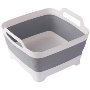 Lavabo plegable de 9 L con tapón de desage con asas de_1