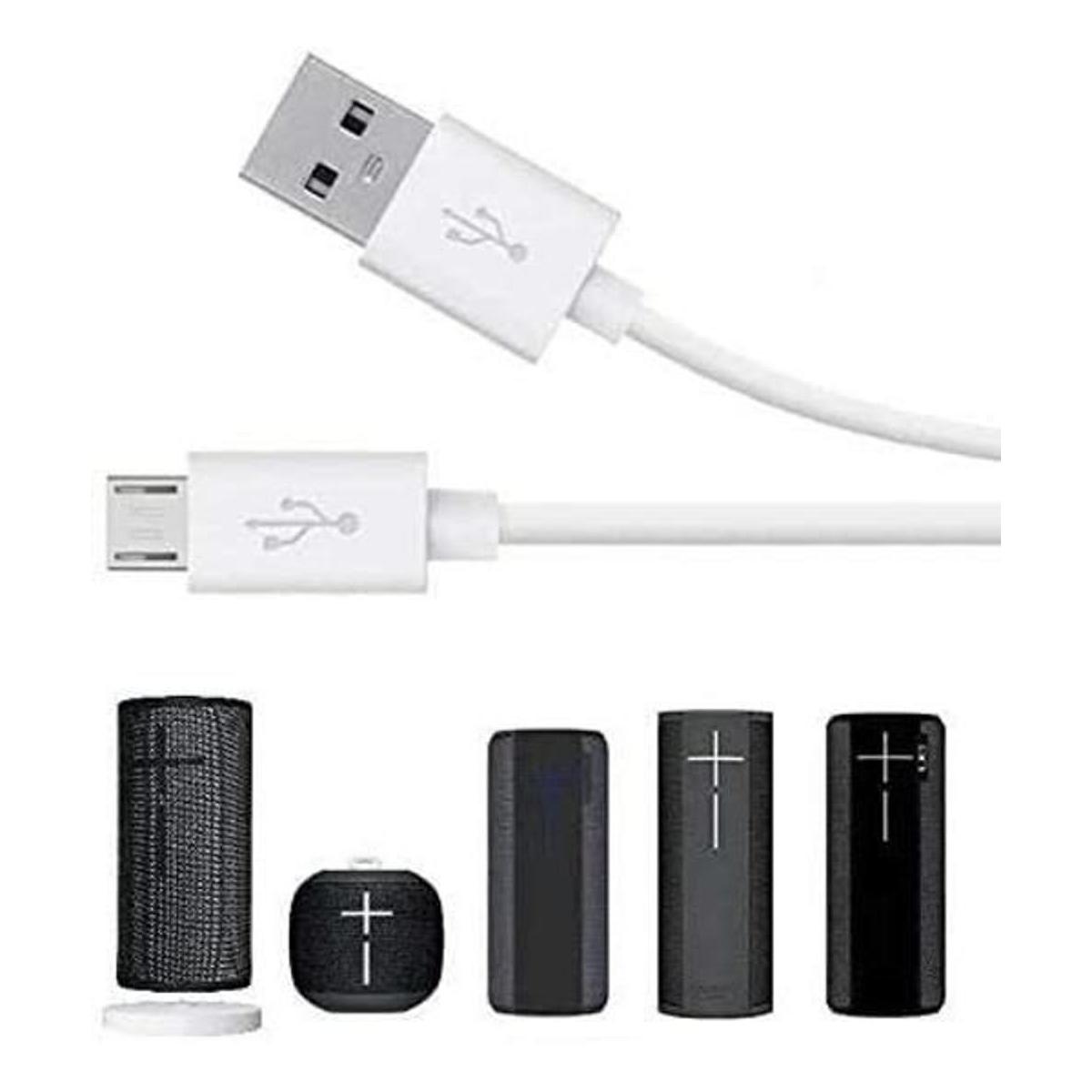 Cable de carga USB largo blanco de 9.8 ft para Ultimate