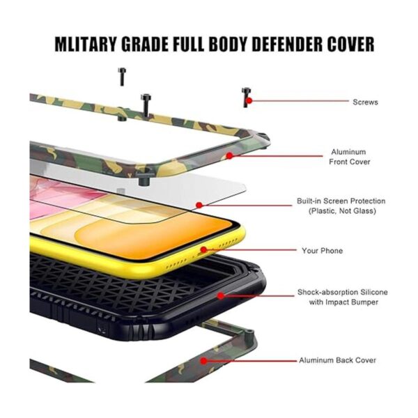 Mitywah Funda impermeable compatible con iPhone 11_5
