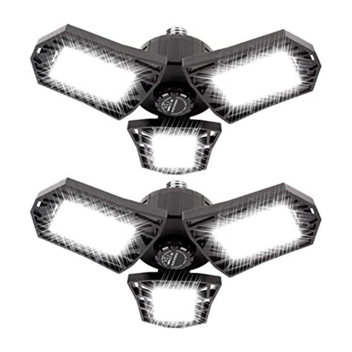 LED Garage Lights 6000 Lumen 6500K Daylight 60W Three