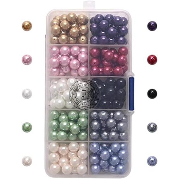 PLTbeads 200 cuentas de cristal de 0.315 in multicolor_2