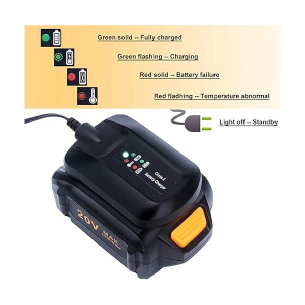 Biswaye WA3742 WA3732 Cargador de litio de 20 V