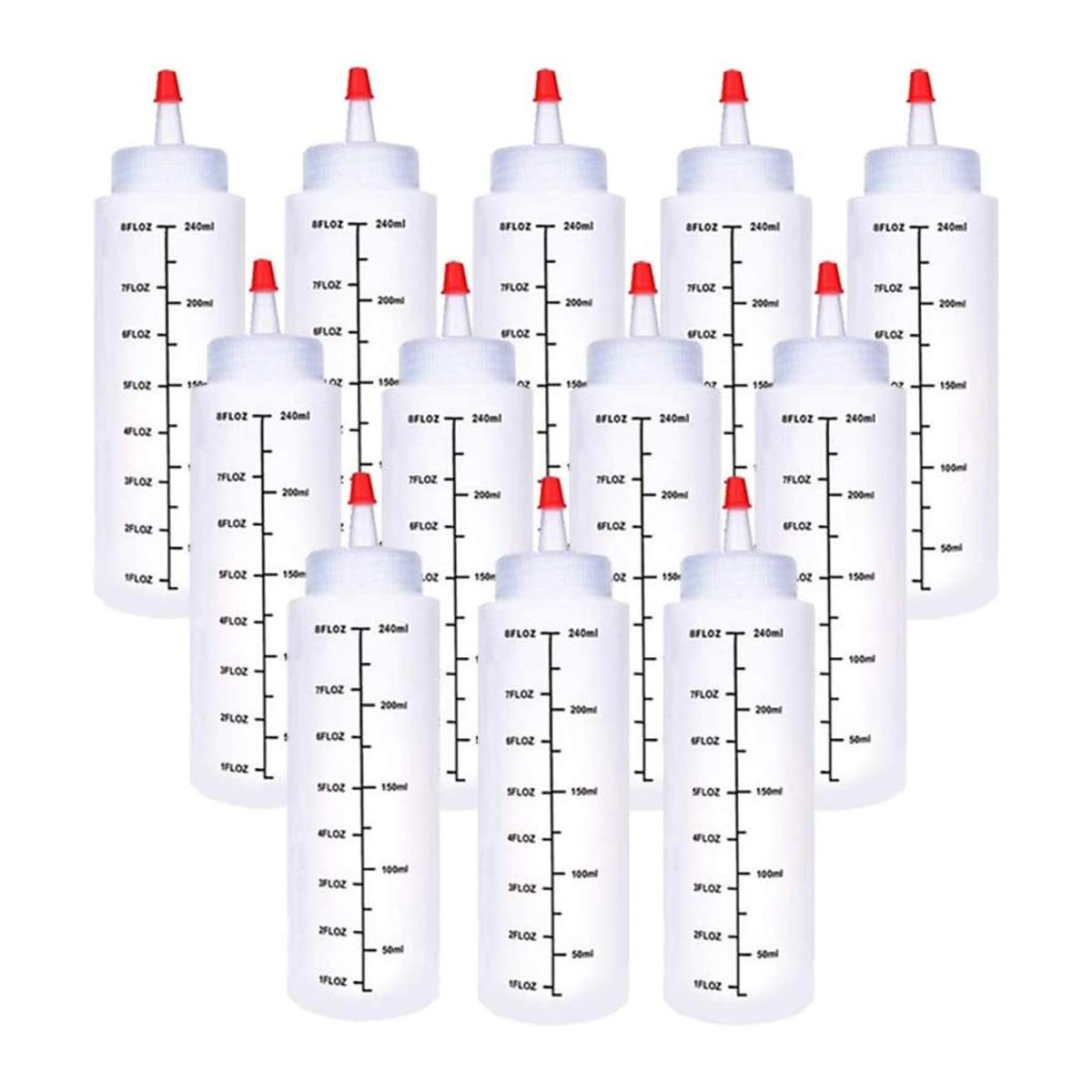 Paquete de 12 botellas de plástico de 8.5 fl oz botella