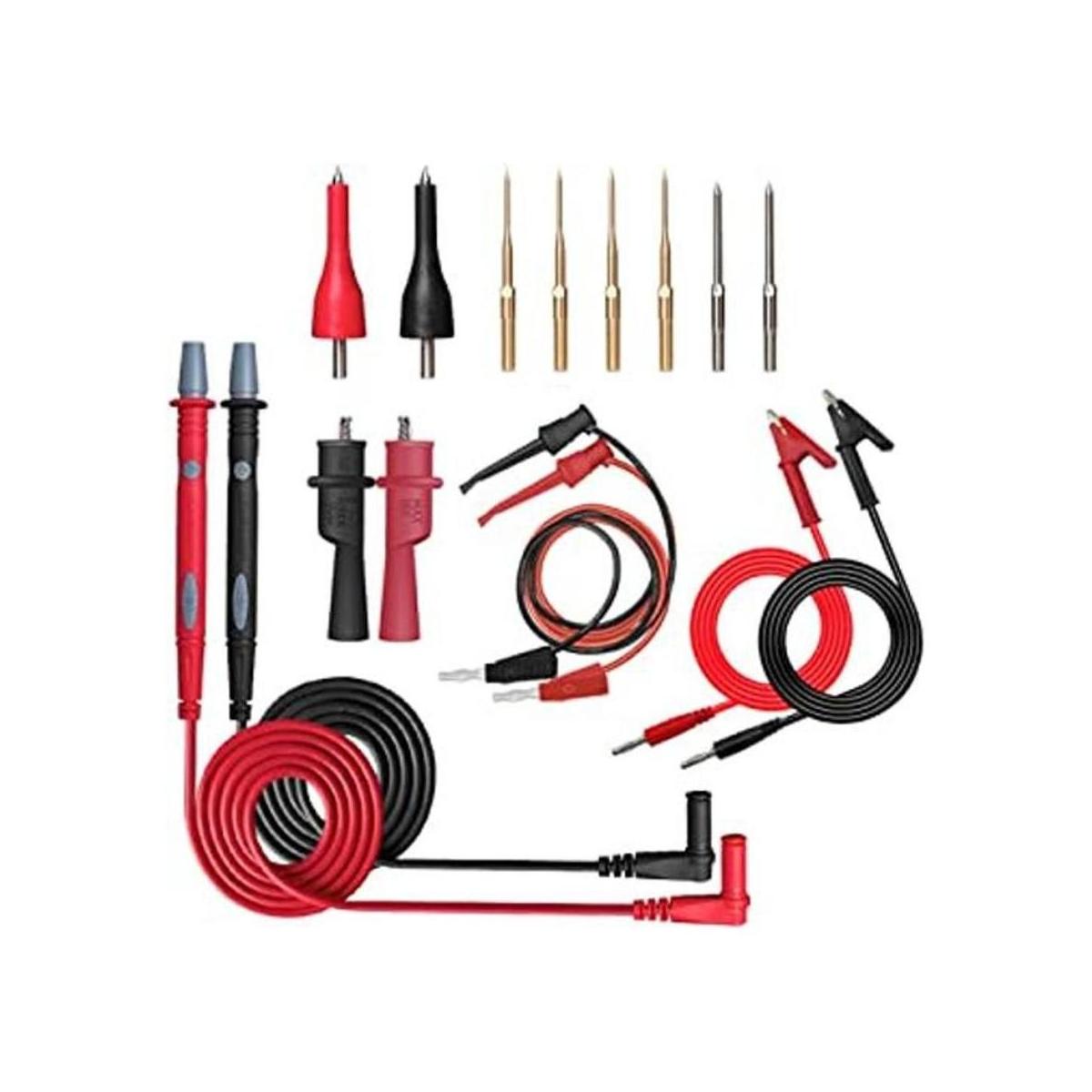 HANDSKIT Kit de cables de prueba de multímetro 16 piezas