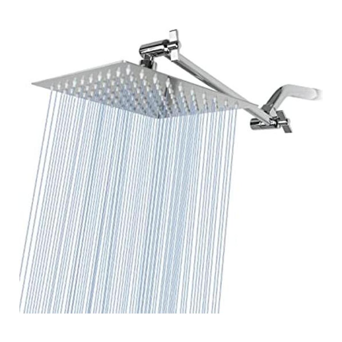 Rain Shower Head with 11 Adjustable Extension Arm Large