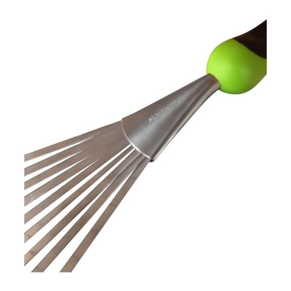 Garden Guru Rastrillo de mano de acero inoxidable con