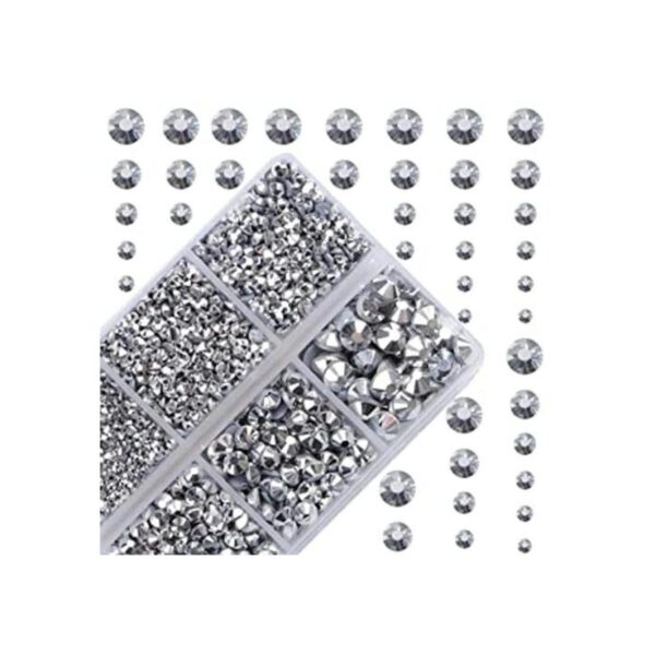 4000 piezas de diamantes de imitación redondos