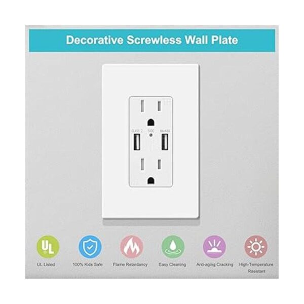 MLLIZH Paquete de 10 platos de pared sin tornillos de 1