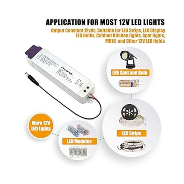 PLUSPOE 50W controlador LED regulable 110V AC12V DC_2