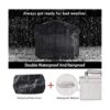 FOSOTO Funda para cámara con funda impermeable para lluvia