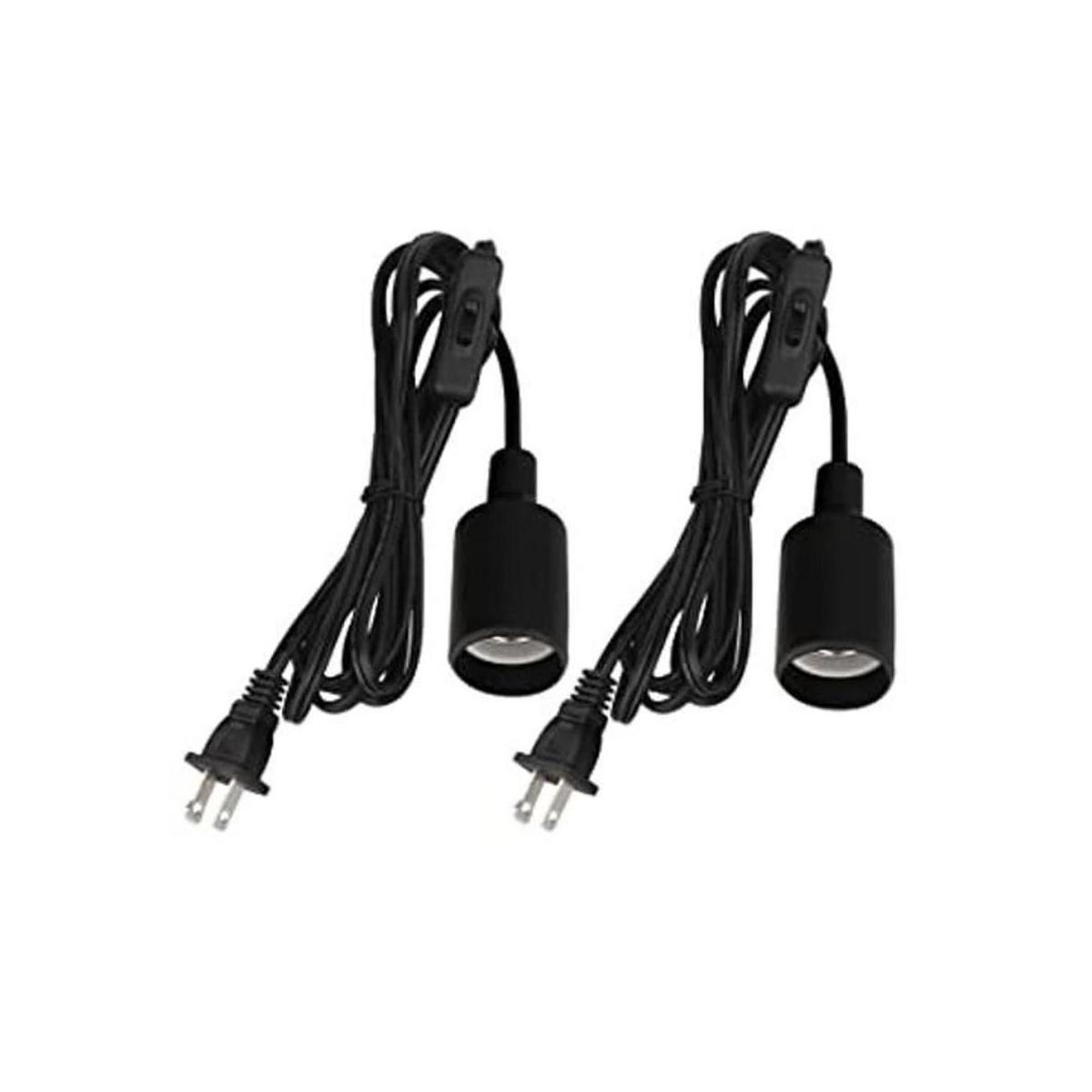 Paquete de 2 cables de lámpara de luz extensión de 10