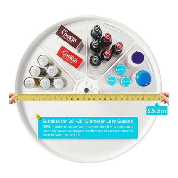 Leeden Lazy Susan Organizador de gabinete con asa 10.2 x_2