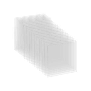 Paquete de 24 hojas de plantillas de Mylar transparentes