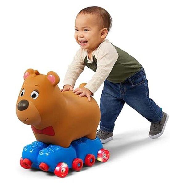 Kid Trax Silly Skaters Bear Toddler Foot to Floor Ride On