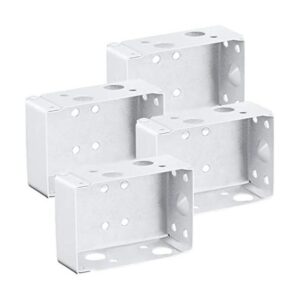 Hotop 4 piezas ciegas soportes de 2 pulgadas de perfil