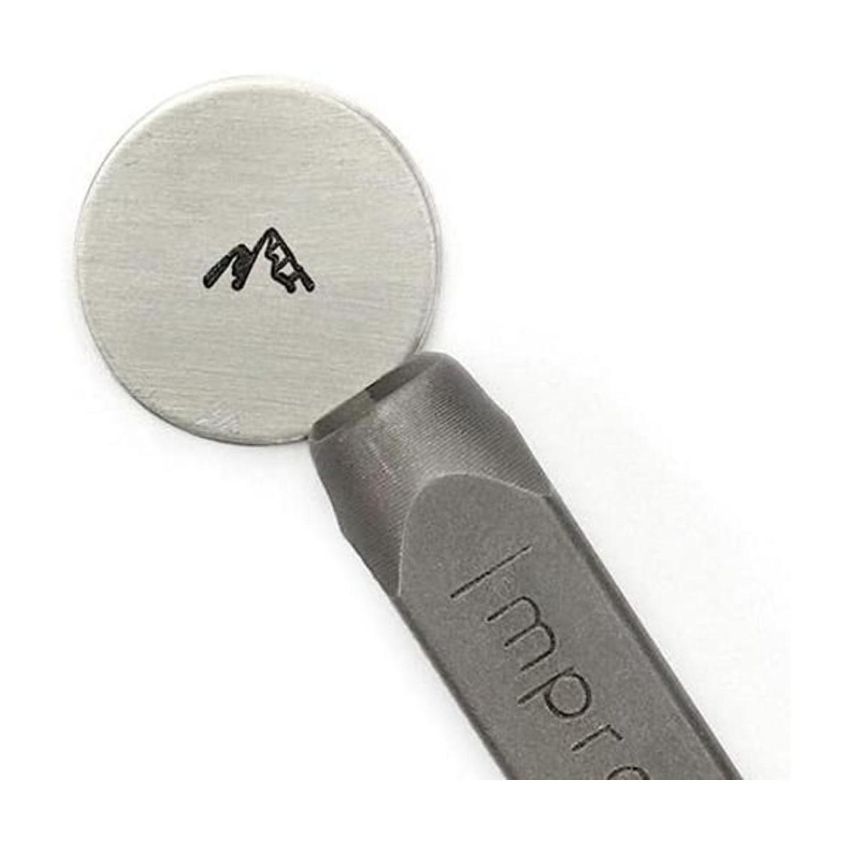 ImpressArt Sello de metal de montañas para bricolaje