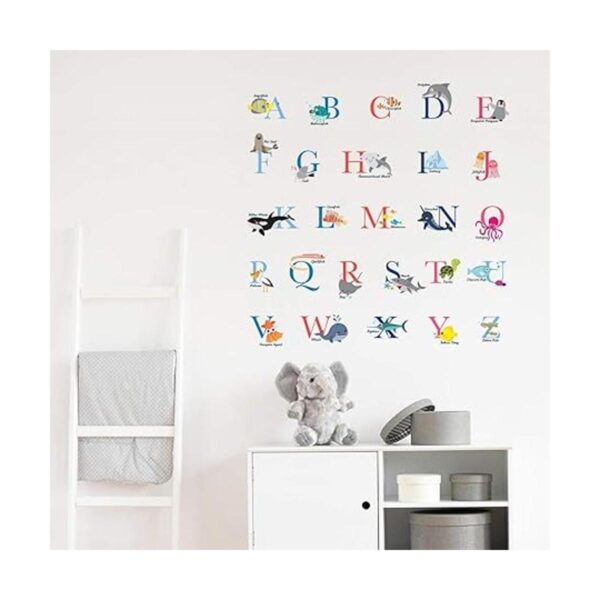 Pegatinas de pared DECOWALL DS8040 AZ Ocean Alphabet Kids_3