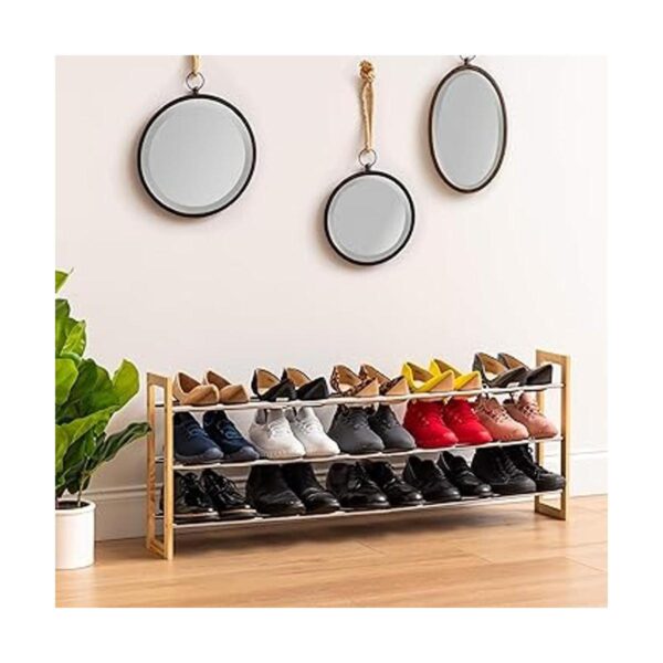 IRIS USA Zapatero de 3 niveles para entrada 15 pares de_2