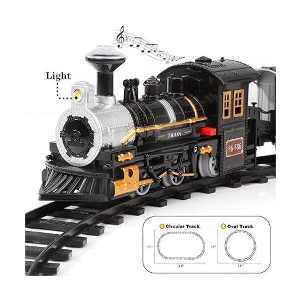 Lucky Doug Juego de tren eléctrico de Navidad para niños_3