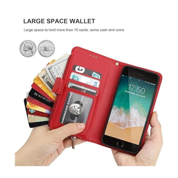 KIHUWEY Funda tipo cartera para iPhone 8 Plus iPhone 7_4