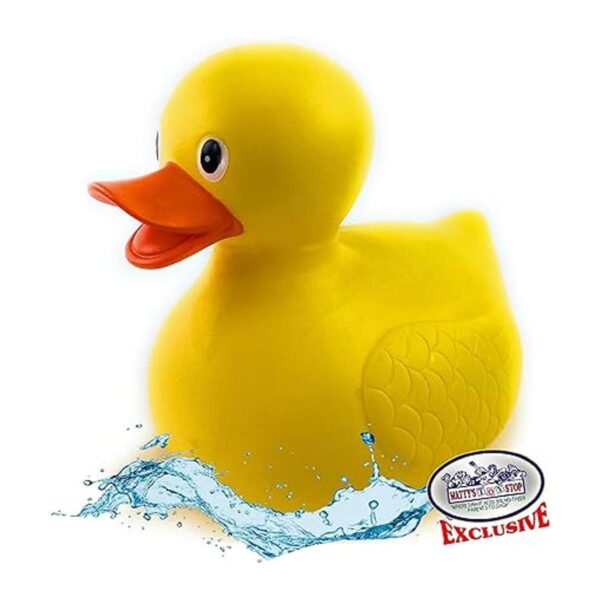 Mttys Toy Stop Pato de goma grande 9 x 6.5 x 7.5_2
