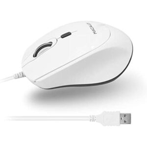 Macally Ratón USB con cable para Mac o PC simple suave_1