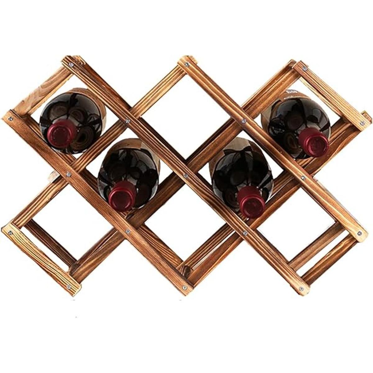 Ferfil Estante para vinos estantes de madera para