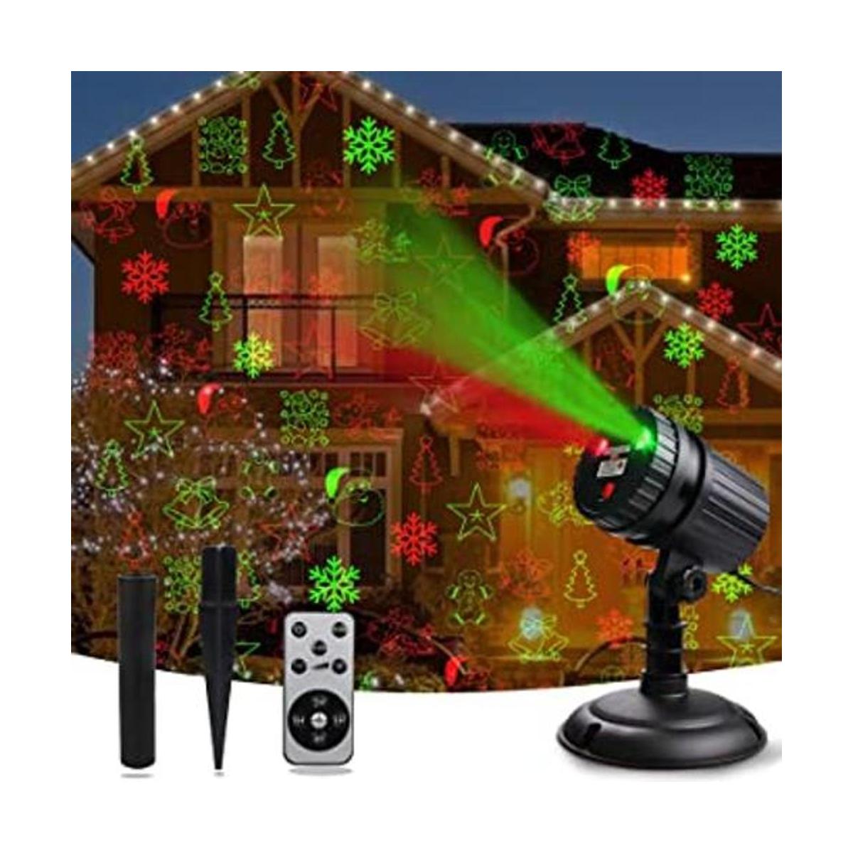 Luces láser de Navidad proyector de luces de Navidad