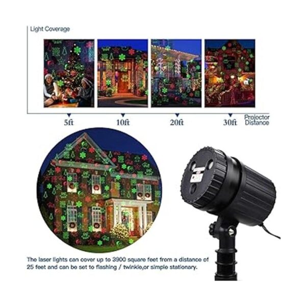 Luces láser de Navidad proyector de luces de Navidad_3