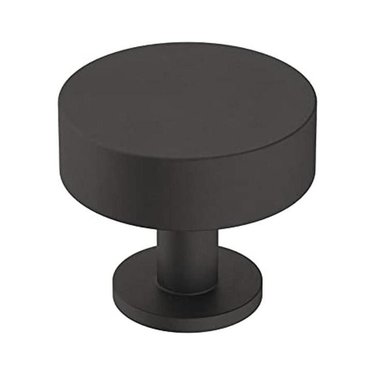 Radio 114 in 32 mm Diámetro Negro Mate Perilla de
