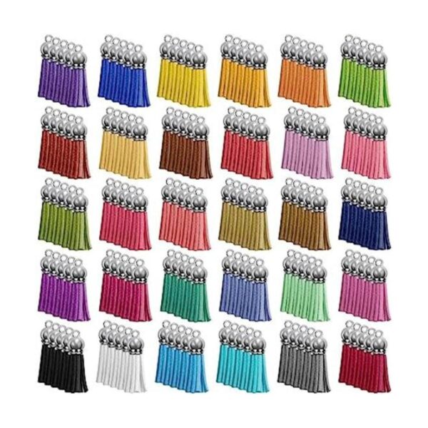 Cridoz 300 borlas para hacer joyas dijes de llavero a