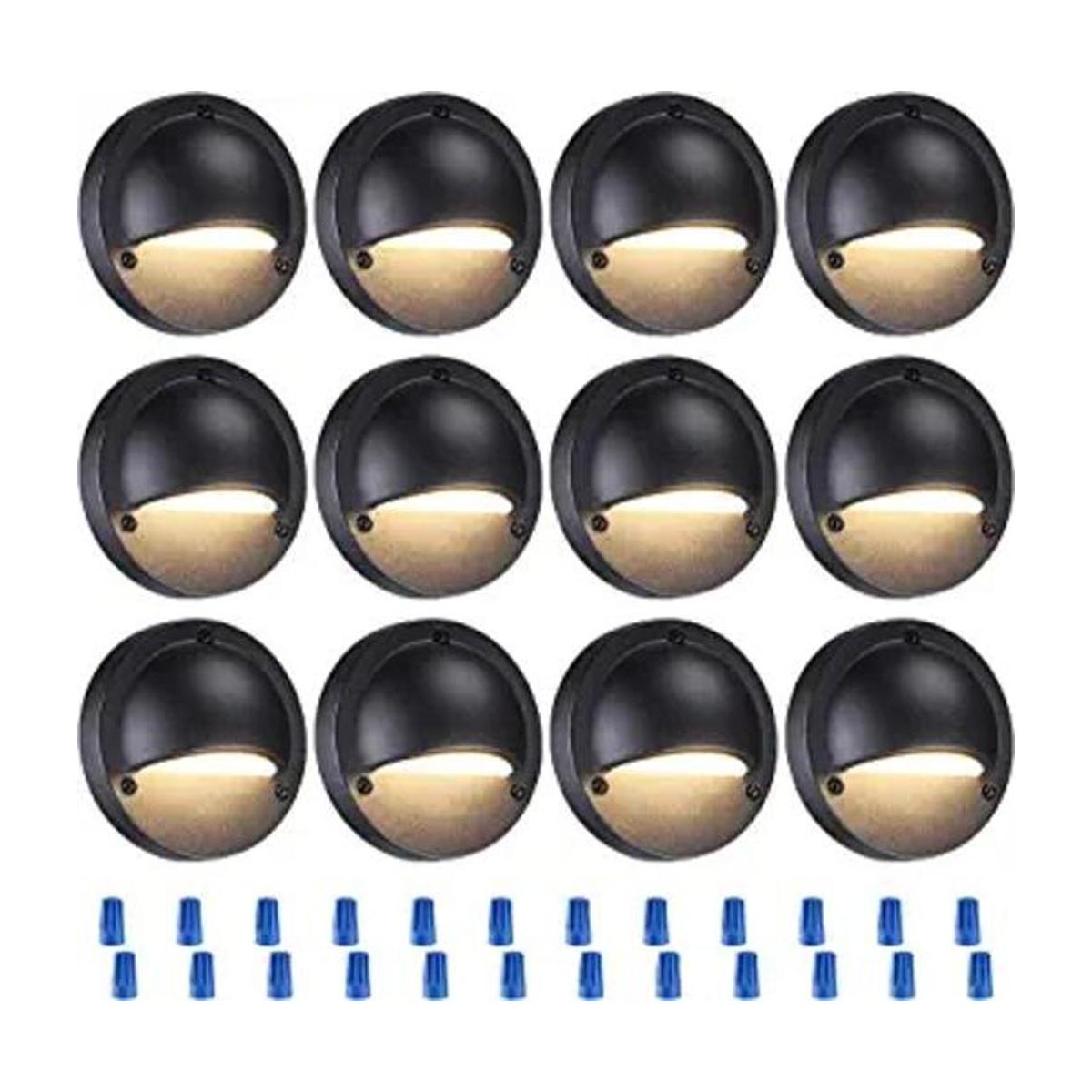 LEONLITE Paquete de 12 luces LED de bajo voltaje luz de