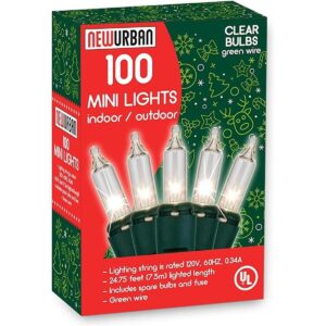 NEWURBAN Juego de 100 mini luces de Navidad con_1