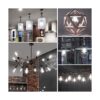 Paquete de 4 bombillas LED Edison vintage ST64 de 8 W