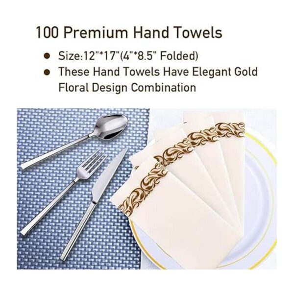 JOLLY CHEF 100 toallas de mano desechables suaves y_2