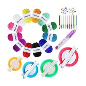 Kit de hilo para hacer pompones 4 piezas para hacer