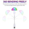 Mini luz USB para discoteca con extensor USB flexible 3
