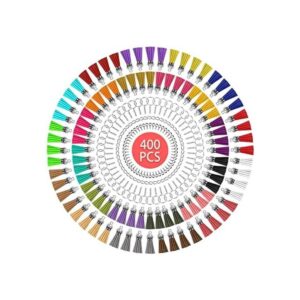 Cridoz Juego de 400 llaveros y borlas incluye llavero