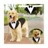Traje de esmoquin formal para perros medianos y grandes