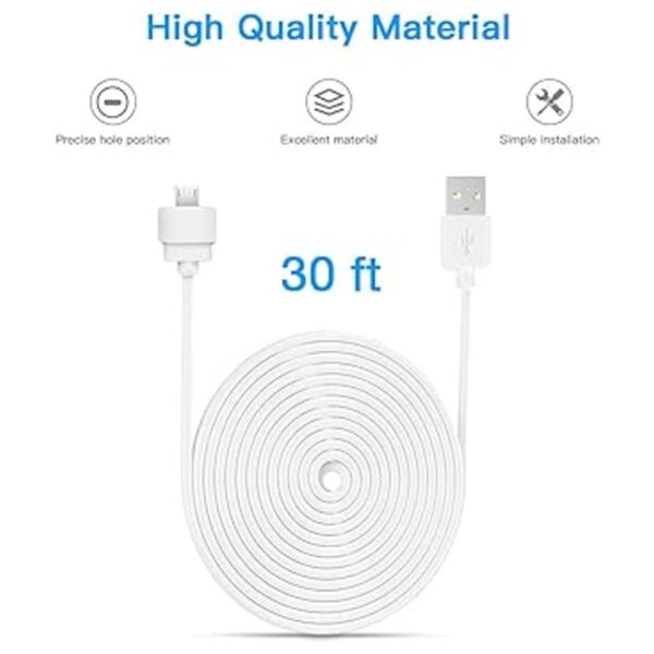 Cable de extensión de alimentación de 30 pies29.5 ft para_4