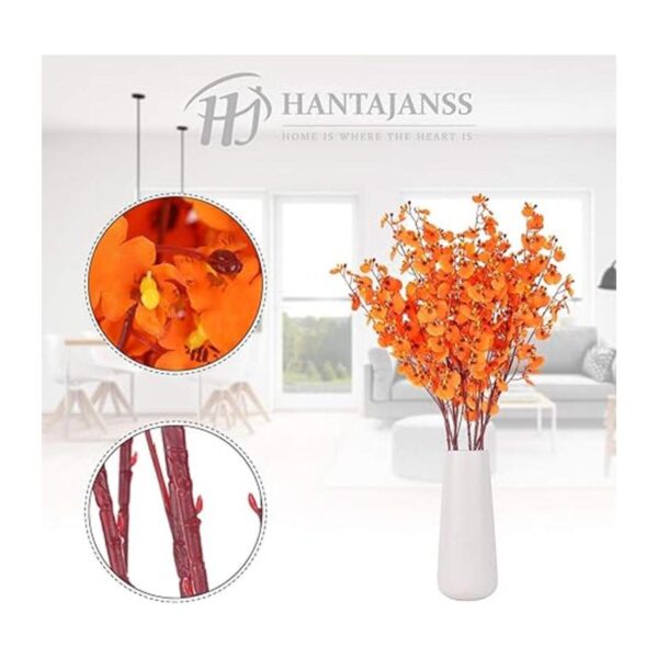 HANTAJANSS Orquídeas artificiales de seda 8 piezas de_3