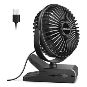 BESKAR Ventilador de clip de 6 pulgadas ventilador