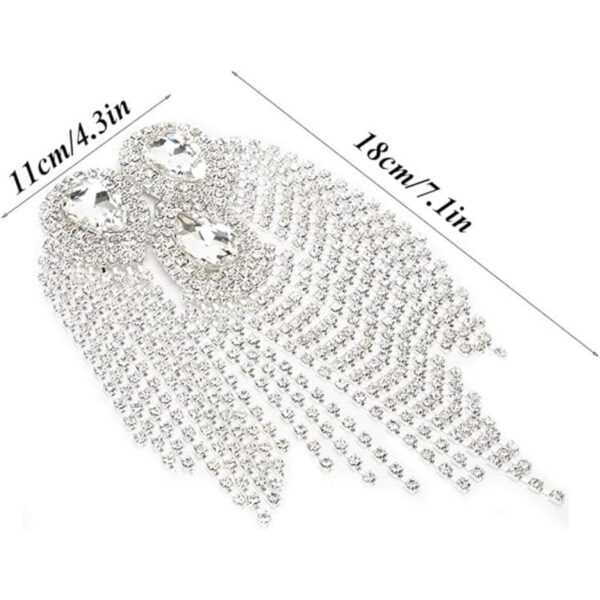 Cadena de diamantes de imitación apliques de cristal con