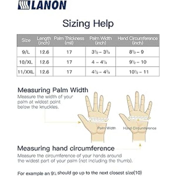 LANON 3 pares de guantes resistentes a los productos