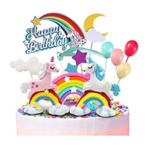 MOVINPE Decoración para tartas de unicornio 2 esculturas_1
