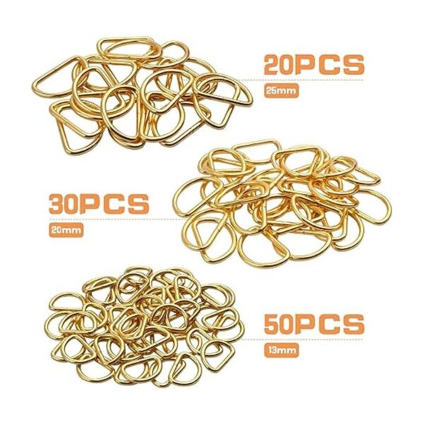 BronaGrand 100 anillos en D de metal multiusos