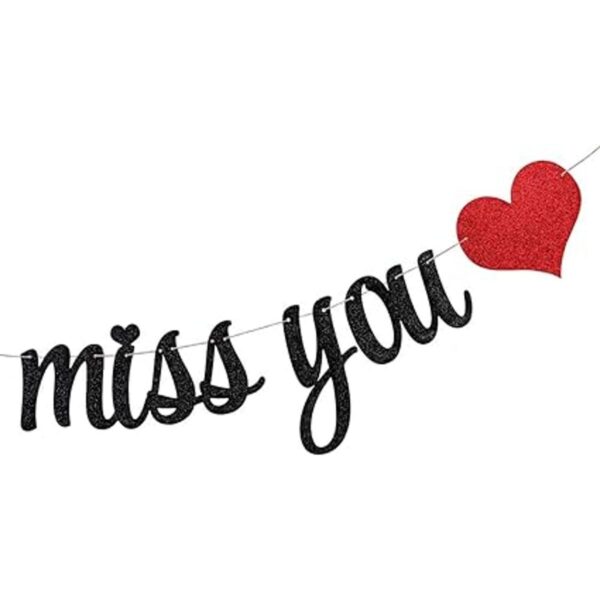 PALASASA Banderines con texto en inglés We Will Miss_4