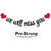 PALASASA Banderines con texto en inglés We Will Miss_1